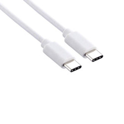 Kabel PD USB-C - USB-C 3.0 przewód 1m biały