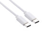 Kabel PD USB-C - USB-C 3.0 przewód 1m biały