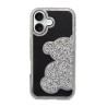 Etui TEDDY BEAR na telefon Apple iPhone 17 A3520 srebrne
