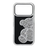 Etui TEDDY BEAR na telefon Apple iPhone 17 Pro A3523 srebrne