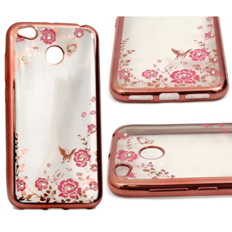 Etui BUMPER GLOSSY DIAMOND na telefon Xiaomi Redmi 4X MAE136 jasnoróżowe