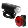 Zestaw lampek rowerowych LED przód tył USB
