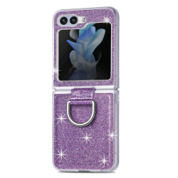 Etui Hard Case Bling na telefon Samsung Galaxy Z Flip 5 5G F721 fioletowe