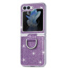 Etui Hard Case Bling na telefon Samsung Galaxy Z Flip 5 5G F721 fioletowe
