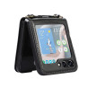 Etui Leather Case Strap na telefon Samsung Galaxy Z Flip 5 F731 czarne
