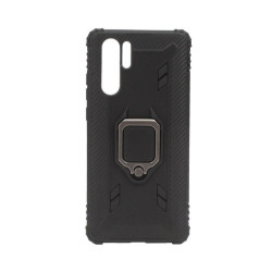 Etui pancerne Ring Carbon na telefon Huawei P30 Pro VOG-L29 czarne
