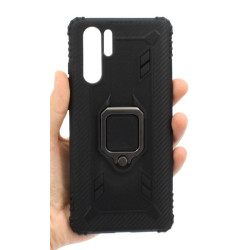 Etui pancerne Ring Carbon na telefon Huawei P30 Pro VOG-L29 czarne