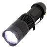 Latarka taktyczna LED CREE Q5 mini z zoom wojskowa szperacz survival aluminiowa + klips