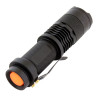 Latarka taktyczna LED CREE Q5 mini z zoom wojskowa szperacz survival aluminiowa + klips