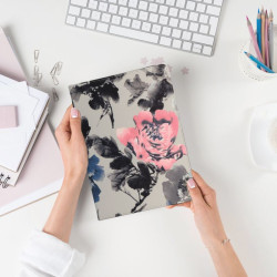 Etui na tablet 10" cali uniwersalne / T-Mobile T Tablet 5G wzór piwonia