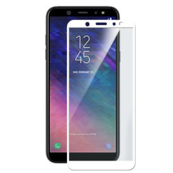 9H SZKŁO hartowane na telefon Samsung Galaxy A6 2018 A600 FULL 5D białe