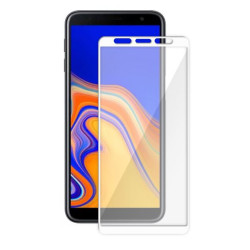 9H SZKŁO hartowane na telefon Samsung Galaxy J6+ J610 / J4+ J415 FULL 5D białe