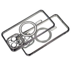Etui MagSafe Bling na telefon Apple iPhone 15 Pro A3102 fioletowe