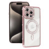 Etui MagSafe Bling na telefon Apple iPhone 16 Pro A3293 różowe