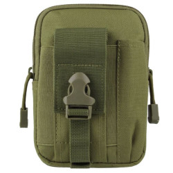 Saszetka taktyczna uniwersalna pokrowiec na telefon etui do paska wojskowa zielona