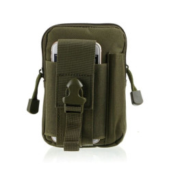 Saszetka taktyczna uniwersalna pokrowiec na telefon etui do paska wojskowa zielona