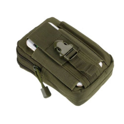 Saszetka taktyczna uniwersalna pokrowiec na telefon etui do paska wojskowa zielona