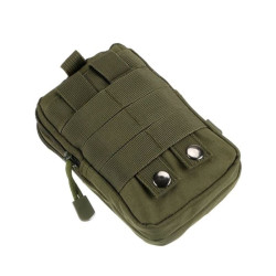 Saszetka taktyczna uniwersalna pokrowiec na telefon etui do paska wojskowa zielona
