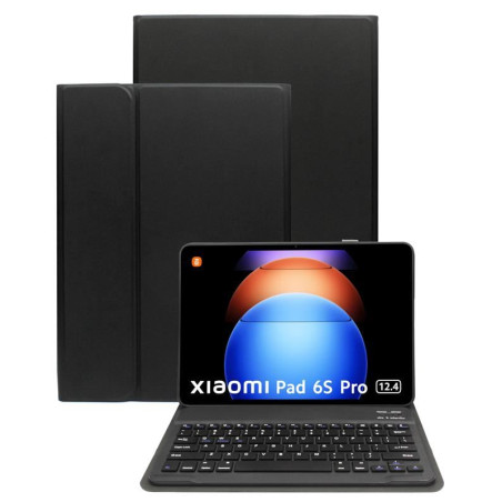 Etui z klawiaturą bluetooth na tablet Xiaomi Pad 6S Pro 12.4 czarne