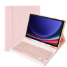 Etui z klawiaturą bluetooth na tablet Samsung Galaxy Tab S9 / Tab S9 FE / Tab S10 FE 11 / 10.9" cali różowe