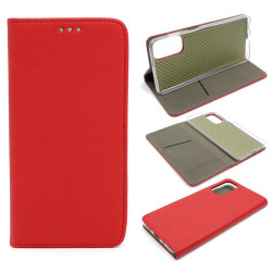 Etui Smart Magnet na telefon Samsung Galaxy M52 5G M526 czerwone