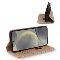 Etui Smart Wonder na telefon Samsung Galaxy S25 5G S931 beżowe