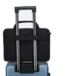 Torba do laptopa 14 - 15,6 cali z paskiem na ramię czarna