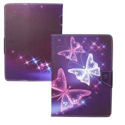 Etui na tablet 10" z podpórką UNIWERSALNE / T-Mobile T Tablet 5G TCL TAB iPad Samsung Galaxy Tab Lenovo wzór motyle