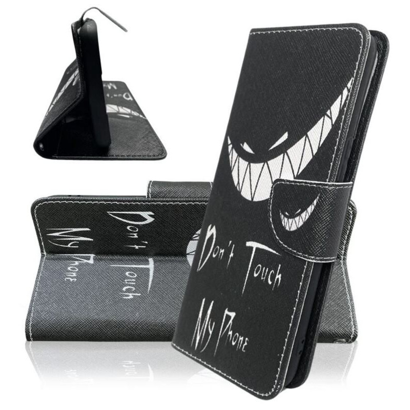 Etui Fancy Diary na telefon LG K41S K410 / K51S K510 uśmiech
