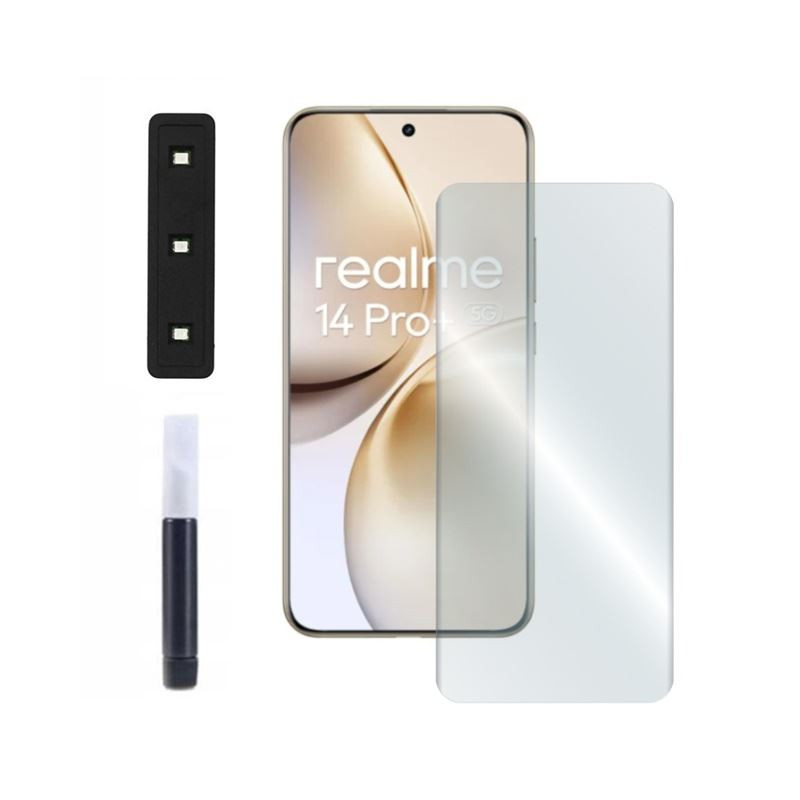 9H SZKŁO hartowane na telefon Realme 14 Pro+ 5G RMX5051 UV + lampa