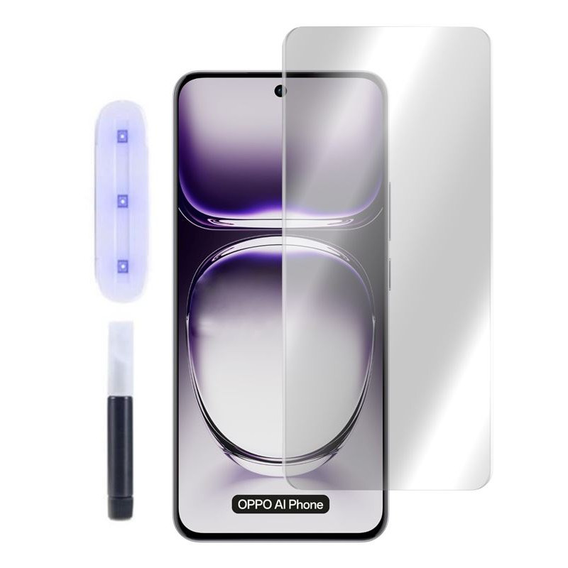 9H SZKŁO hartowane na telefon OPPO Reno 12 5G CPH2625 / 12 Pro 5G CPH2629 UV + lampa