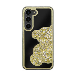 Etui TEDDY BEAR na telefon Samsung Galaxy S24 FE 5G S721 damskie dziewczęce na prezent urodziny święta złote