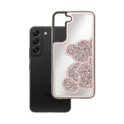 Etui TEDDY BEAR na telefon Samsung Galaxy S21 FE 5G G990 damskie dziewczęce na prezent urodziny święta różowe