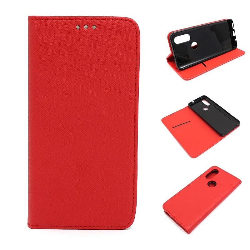 Etui Smart Magnet na telefon motorola one action XT2013 / p40 power czerwone