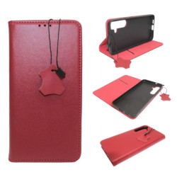 Etui Smart Pro Leather na telefon Samsung Galaxy S25+ S25 Plus 5G S936 bordowe