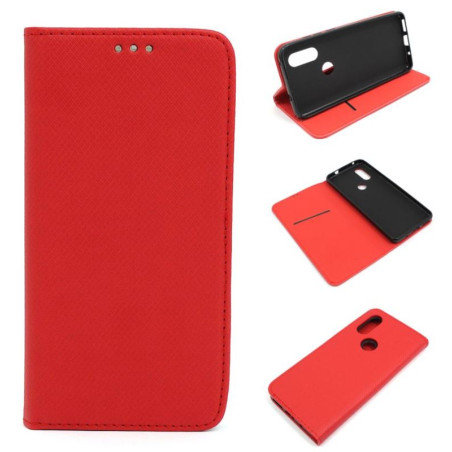 Etui Smart Magnet na telefon motorola one vision XT1970 / p40 czerwone