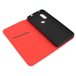 Etui Smart Magnet na telefon motorola one vision XT1970 / p40 czerwone