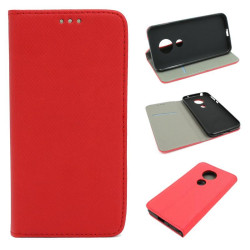 Etui Smart Magnet na telefon motorola moto g7 play XT1952 czerwone