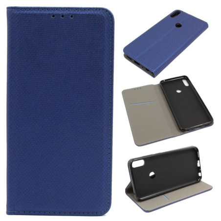 Etui Smart Magnet na telefon ASUS ZenFone Max Pro M1 granatowe