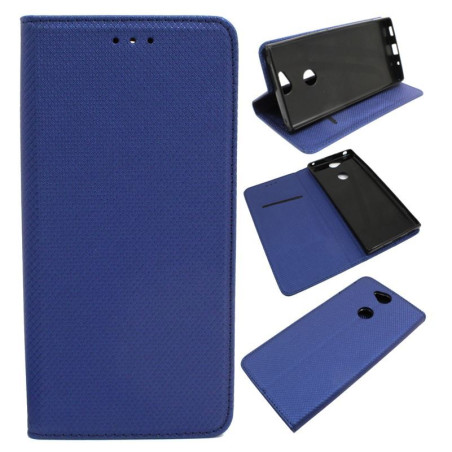 Etui Smart Magnet na telefon Sony Xperia XA2+ H4413 granatowe