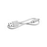 Kabel Lightning USB krótki do powerbanka iPhone 30cm biały