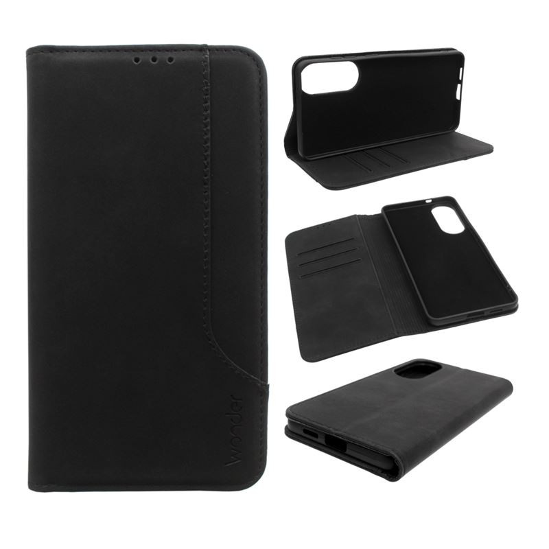 Etui Smart Wonder Prime 3 kieszonki na telefon Samsung Galaxy S25 Edge 5G S937 czarne