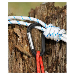 Karabińczyk turystyczny aluminiowy 7.5cm | Mocny uchwyt brelok do kluczy