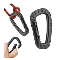 Karabińczyk turystyczny ABS z blokadą 8.5cm | Wytrzymały uchwyt brelok