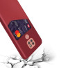 Etui z kieszonką Card Slot Case na telefon motorola moto g9 / g9 play / e7+ czerwone