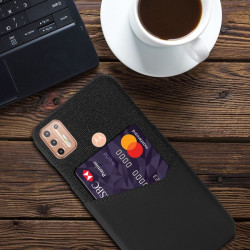 Etui z kieszonką Card Slot Case na telefon motorola moto g9+ XT2087 czarne