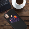 Etui z kieszonką Card Slot Case na telefon motorola moto g9+ XT2087 czarne