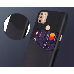 Etui z kieszonką Card Slot Case na telefon motorola moto g9+ XT2087 czarne