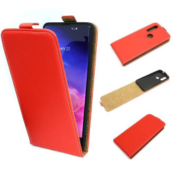 Etui pionowe z klapką SLIM FLEX na telefon Motorola One Action / P40 Power czerwone HQ