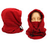 Kominiarka polarowa zimowa 3w1 balaclava maska termoaktywna czerwona